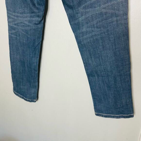 TOMMY HILFIGER Women's Medium Wash Patchwork Y2K Boyfriend Denim Jeans Size 8 - Picture 10 of 13